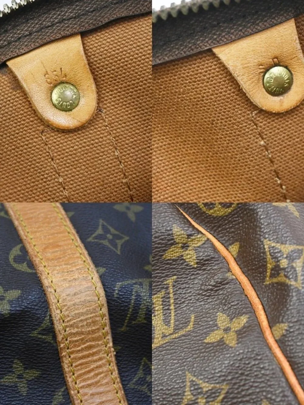LOUIS VUITTON Keepall 50 Travel Hand Bag Monogram Leather Brown M41426 73YH911 - Picture 14 of 15